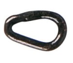 Pierścień do węzłów - czarny - 6mm