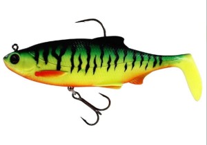 Guma Westin Ricky the Roach Shadtail R N R 10cm 28g Sinking Firetiger 