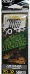 Przypony do method feeder Owner 10cm/#6/0,22mm RING op/6szt.