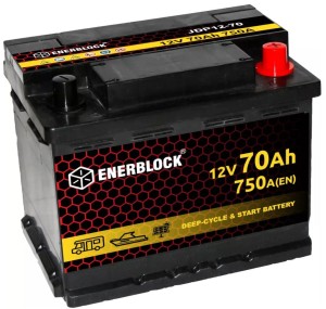 AKUMULATOR AGM Seria-JDP DUOPOWER 12V 70AH 750A