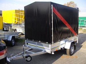 Przyczepa SUSKI skrzyniowa jednoosiowa 2560x1300x1200