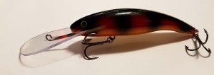 Wobler Bonito Szczupak 12,5  cm - CZARNO POMARAŃCZOWO ŻÓŁTY