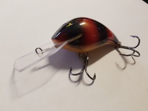 Wobler Bonito TROLL 6,5 cm - CZARNO POMARAŃCZOWO ŻÓŁTY