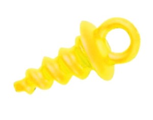 Wkręt do przynęt żółty 20 szt