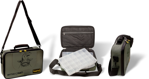 BATTLE CAT TORBA SPININGOWA 38CM KHAKI 25CM 10CM www.rob-tar.pl