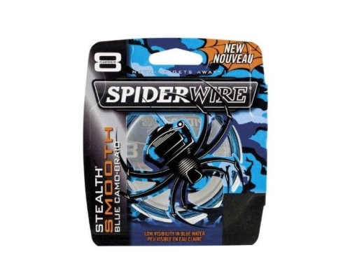 Plecionka SPIDERWIRE Stealth Smooth 0,40mm 49,2kg 240m Blue Camoflage   www.rob-tar.pl