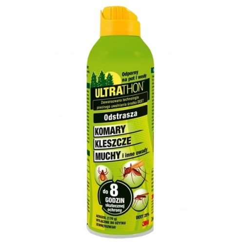 ŚRODEK ODSTRASZAJĄCY KOMARY I KLESZCZE ULTRATHON 3M SPRAY WWW.ROB-TAR.PL