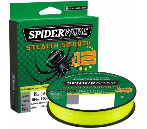 Plecionka SPIDERWIRE 12 Moss Seledyn 0,09mm 150m