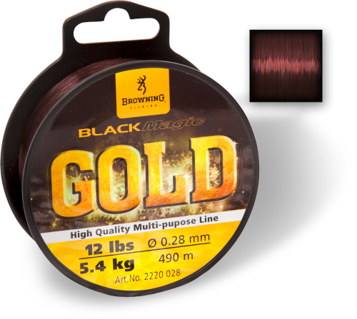 BLACK MAGIC GOLD MONO 610M 4,35KG CIEMNOBRAZOWA 0,23MM www.rob-tar.pl