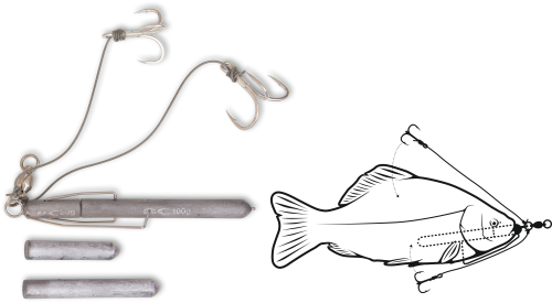 PRZYPON DEAD BAIT 100KG #2/0  www.rob-tar.pl