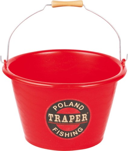 Wiadro Czerwone Traper 17 l www.rob-tar.pl