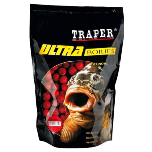 KULKI PROTEINOWE TRAPER ULTRA 1KG 16 mm  ŚMIERDZIEL - fish mix, halibut, krab, ochotka www.rob-tar.pl