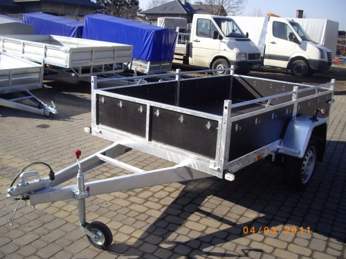 Przyczepa SUSKI z relingiem 2580x1520x1500 WWW.ROB-TAR.PL