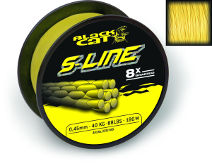 PLECIONKA Black Cat  S-LINE Ø0,45MM 180M 50KG,110LBS ŻÓŁTY