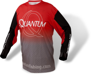  BLUZA QUANTUM CZERWONY/SZARY  S