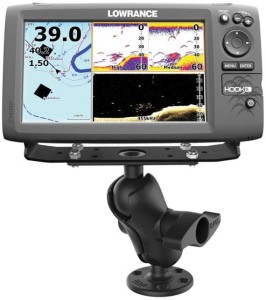 UCHWYT DO ECHOSOND ORAZ CHARTPLOTTER’ÓW GPS GARMIN, HUMMINBIRD & LOWRANCE MONTOWANY DO PŁASKIEJ POWIERZCHNI