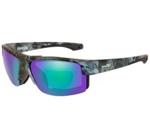 Okulary Wiley X - COMPASS Polarized Emerald Mirror Amber