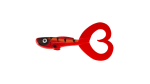 BEAST TWIN TAIL 17cm RED TIGER PRZYNĘTA ABU GARCIA 2SZT.  