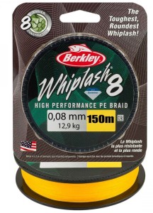 Berkley Whiplash 0,08mm 150 m Żółta PLECIONKA 12,9 kg