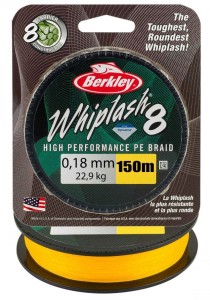 Berkley Whiplash 0.18mm 150 m Żółta PLECIONKA 22,9 kg