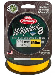 Berkley Whiplash 0.25mm 150 m Żółta PLECIONKA 39,7 kg