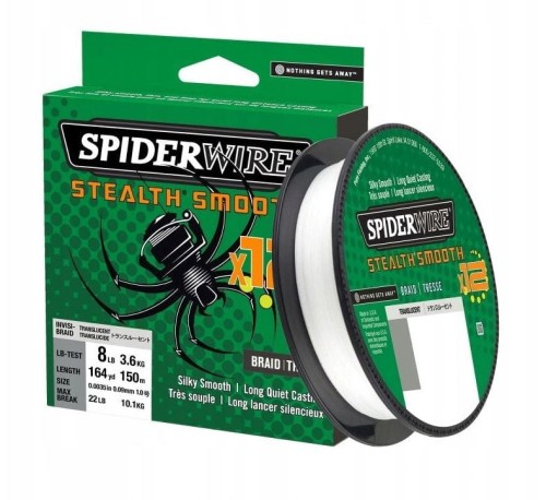 Plecionka SPIDERWIRE 12 Biała 0,11mm 150m 10,3 kg www.rob.tar.pl