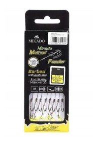 Przypony do method feeder Mikado #12/ 10cm plecionka, STOPER op/8szt. 