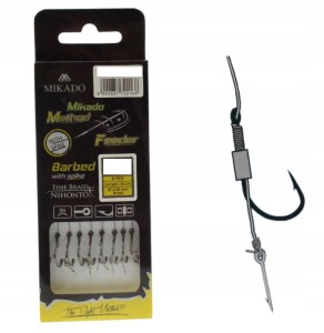 Przypony do method feeder Mikado #10/ 10cm plecionka, BAGNET op/8szt.