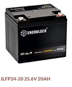  Akumulator Seria JLFP - LITHIUM LiFePO4 25,6V 20AH