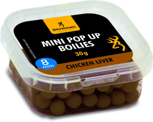 Mini Pop-up, wstępnie nawiercona brązowe Wątroba Drobiowa 8mm 30g