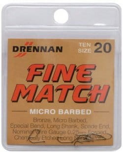 Haczyk Drennan FINE MATCH www.rob-tar.pl