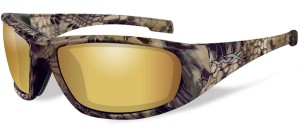 OKULARY POLARYZACYJNE WILEY-X BOSS Amber Gold Mirror, Kryptek